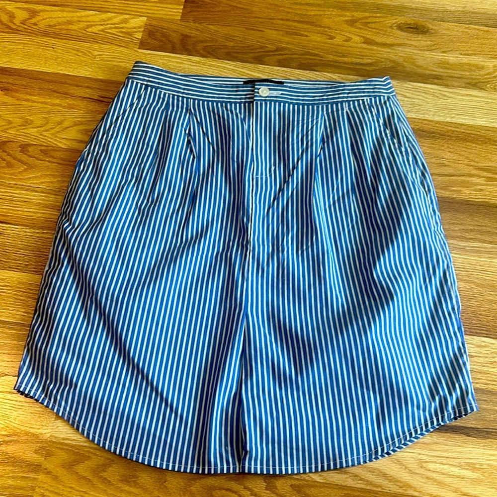 Banana Republic, blue and white striped skirt size 4